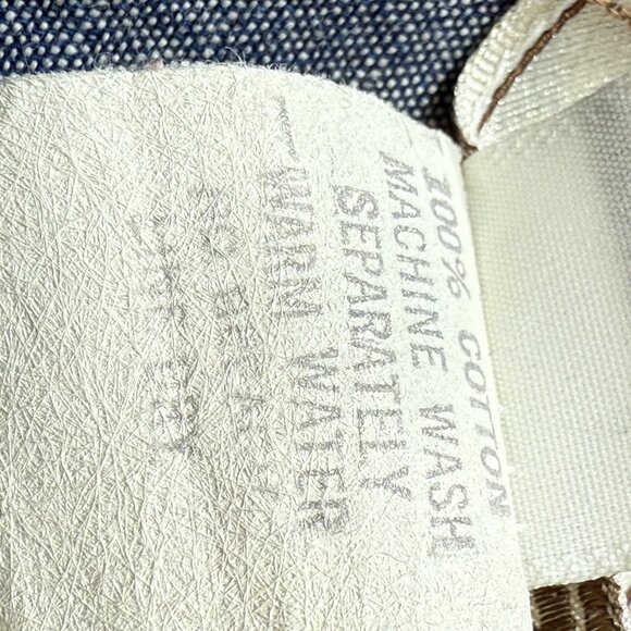 Vintage John Henry USA Denim Dress Sz 12 Cottagecore Prairie Union Made - Picture 6 of 13